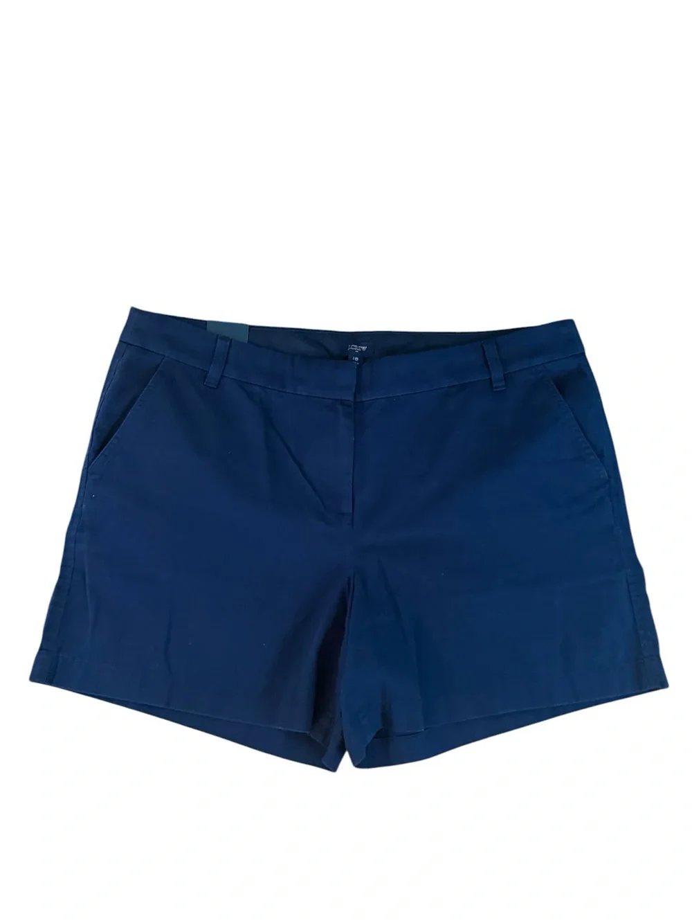 J. CREW 5” Classic Chino Shorts Navy Blue Size 16 NEW